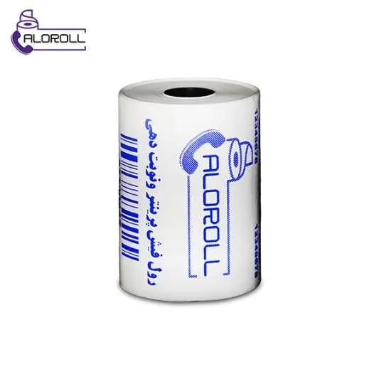 رول فیش پرینتر حرارتی ۴۰ متری چاپ آبی