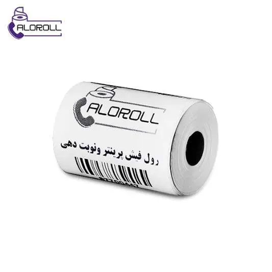 رول فیش پرینتر ۴۰ یارد (۳۶ متر) چاپ مشکی