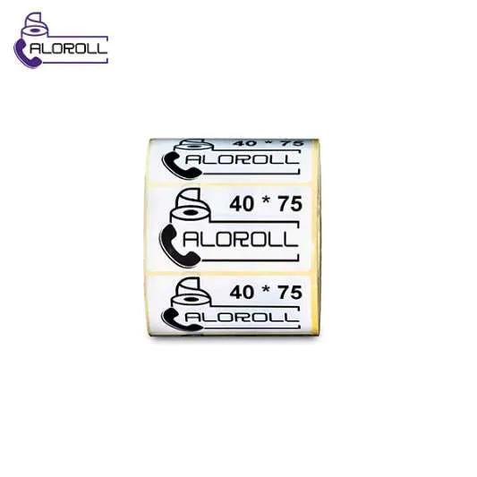 لیبل پی وی سی ۱ ردیف ۷۵*۴۰