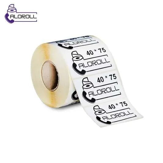 لیبل پی وی سی ۱ ردیف ۷۵*۴۰