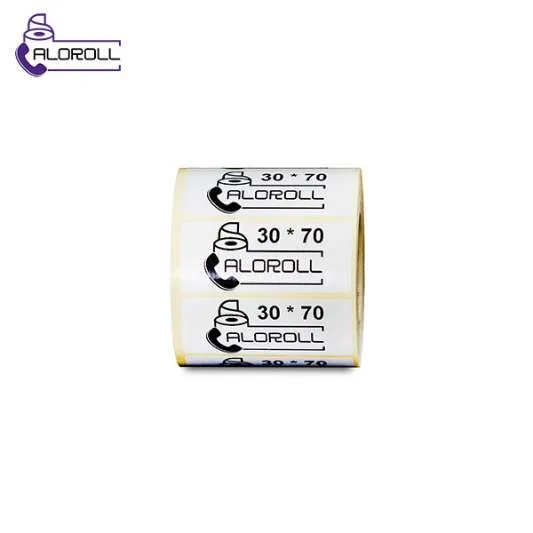 لیبل کاغذی تک ردیف ۷۰*۳۰