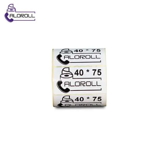 لیبل کاغذی ۱ ردیف ۷۵*۴۰