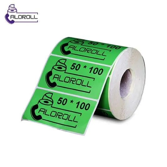 لیبل کاغذی ۱ ردیف سبز ۱۰۰*۵۰