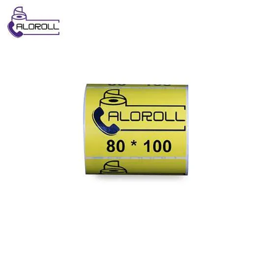 لیبل کاغذی زرد ۱ ردیف ۱۰۰*۸۰