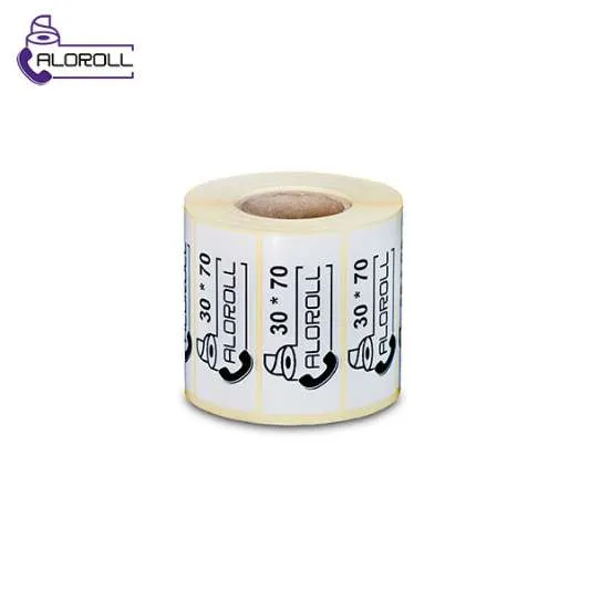 لیبل کاغذی تک ردیف ۷۰*۳۰