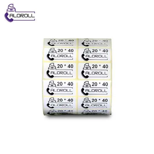 لیبل کاغذی ۲ ردیف ۴۰*۲۰