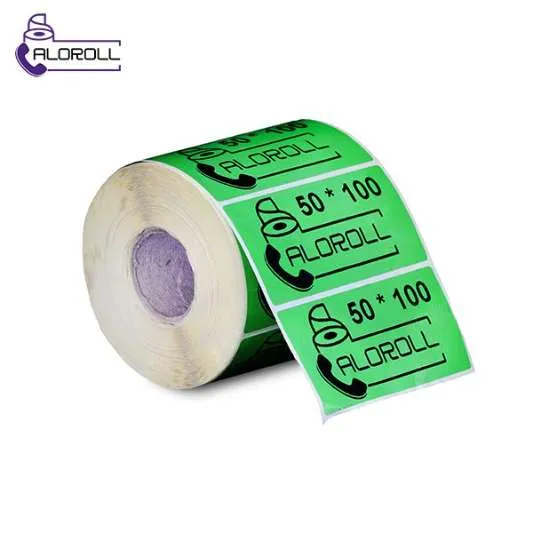 لیبل کاغذی ۱ ردیف سبز ۱۰۰*۵۰